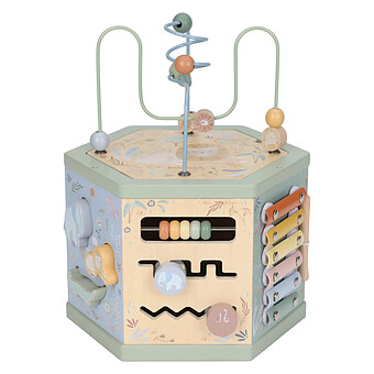 Cube d'Activités en Bois Safari Friends - Vert