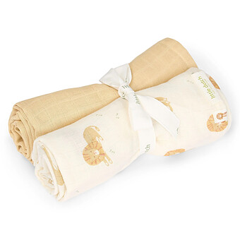 Lot de 2 Langes Safari Friends - Safari Leo