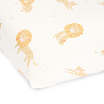 Drap Housse Safari Friends Safari Leo - 70-75 x 140-150 cm