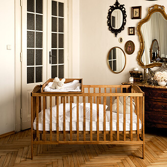 Lit Bébé Evolutif World of One Abuelo Chêne - 140 x 70 cm