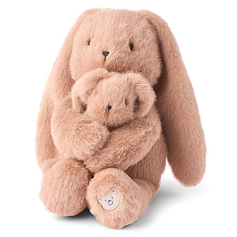 Peluche Berto Lapin et Bébé Lapin - Pale Tuscany