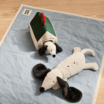 Peluche Berto Chien Endormi - Sandy