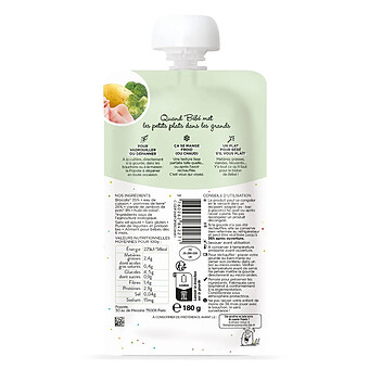 Le Petit Plat Brocoli, Pomme de terre et Jambon - 180 g