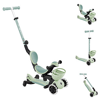 Trottinette Evolutive Go Up Baby 360 Lights - Sauge