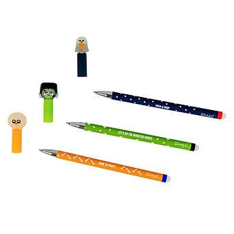 Lot de 3 Stylos Effaçables Bo-Bo - Glow in the Dark Halloween