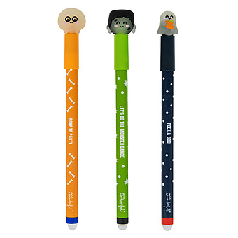 Lot de 3 Stylos Effaçables Bo-Bo - Glow in the Dark Halloween