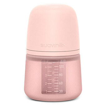 Biberon Silicone Tétine SX Pro Colour Essence Rose Nude - 120 ml