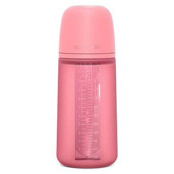 Biberon Silicone Tétine SX Pro Colour Essence Rose Flamant - 330 ml