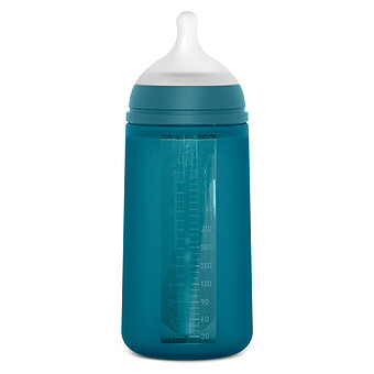 Biberon Silicone Tétine SX Pro Colour Essence Bleu Océan - 330 ml