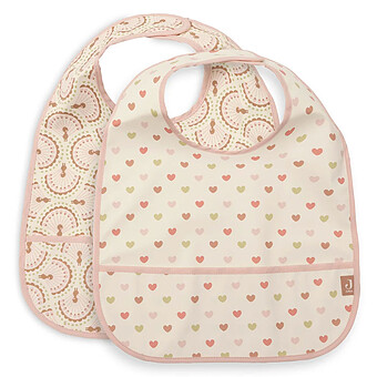 Lot de 2 Bavoirs Imperméables - Soft Plumes