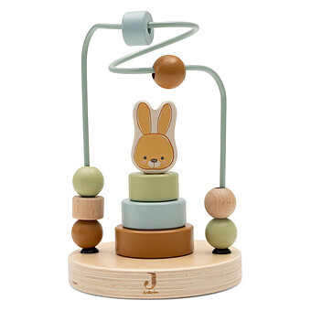 Tour d'Empilage en Bois à Spirale - Bunny Luz Jollies