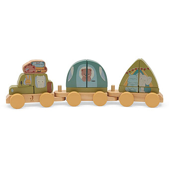 Jouet Train en Bois - Camping Jollies