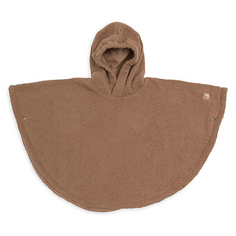 Poncho Teddy Fleece Curlé - Dark Hazel 