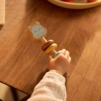 Hochet en Bois - Hippo Happy 
