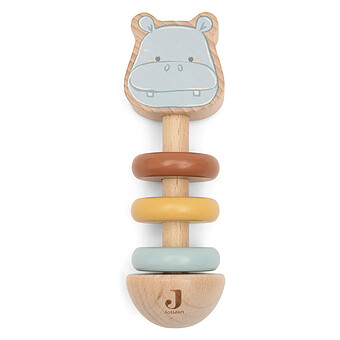 Hochet en Bois - Hippo Happy 
