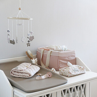 Matelas à Langer Nomade - Classic Stripes Rose