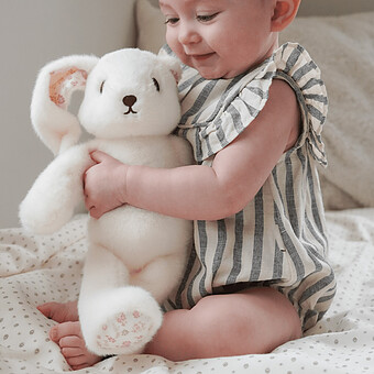 Peluche Lapin Billie Off White Augusta - Medium