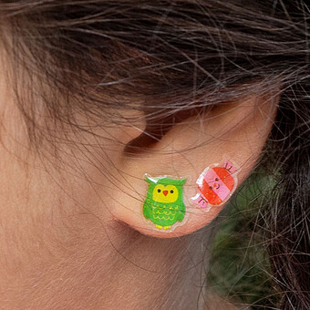 Boucles d'Oreilles Autocollantes - Cool Cats