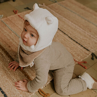 Bonnet Teddy Ecru - 3/9 Mois
