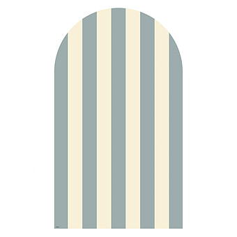 Tableau Magnétique Arche Rayée - Bleu Beige