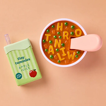 Soupe Alphabet et Jus de Pomme pour Poupée