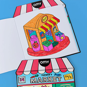 Livre de Coloriage Coloring Boutique - Farmer's Market