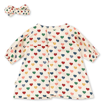 Robe pour Poupée - Coeur Coloré