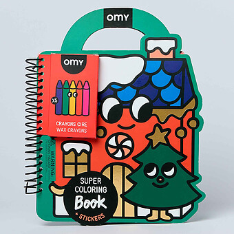 Super Coloring & Stickers Book - Christmas