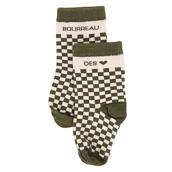 Chaussettes Damier Bourreau des Coeurs Fougère - 6/18 Mois 