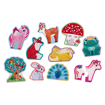 Lot de 10 Puzzles Let's Beggin 2 Pièces - Licorne