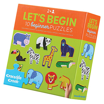 Lot de 10 Puzzles Let's Beggin 2 Pièces - Jungle
