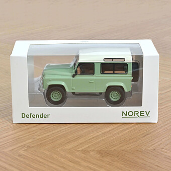 Land Rover Defender 1995 Jet-car 1/43 - Vert Grasmere et Blanc
