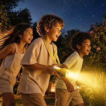 Lampe Torche Glowy Smiley World - Jaune