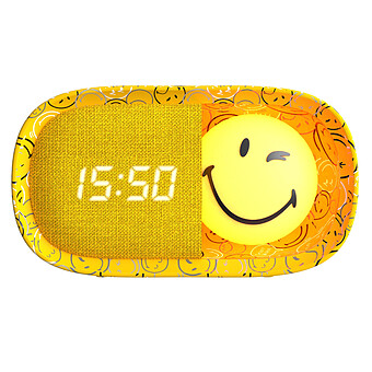 Réveil Veilleuse Dreamy Smiley World - Jaune