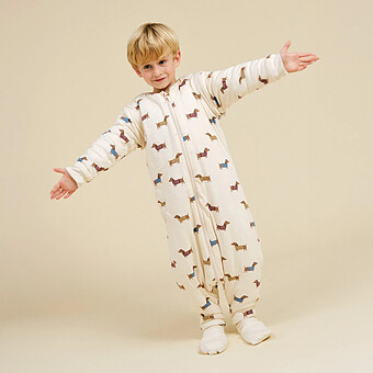 Gigoteuse Hiver avec Manches Amovibles et Pieds Antidérapants Fancy Teckel - 3 Ans