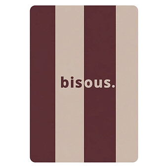 Carte Bisous Rayures
