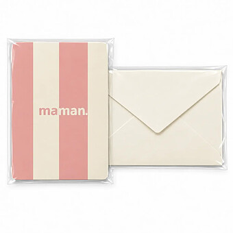 Carte Maman Rayures