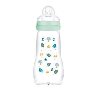 Biberon Verre Colors of Nature Blanc - 260 ml