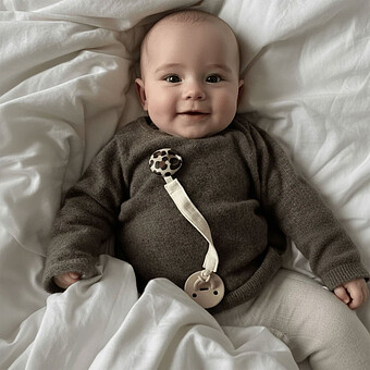 Attache Sucette Pebble - Sand & Graouu