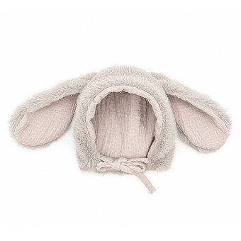 Bonnet Warmy Bunny Plushy Creme - 3/6 Mois