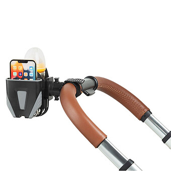 Support de Téléphone et Porte-gobelet - Noir