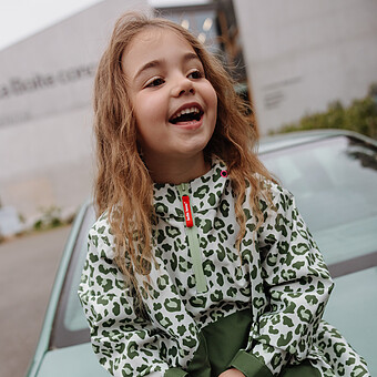 Poncho de Pluie Green Leopard - 2/3 Ans