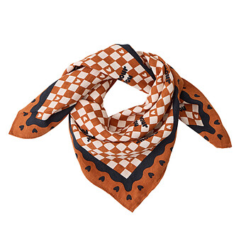 Foulard Enfant - Amour Fou Marron Noir