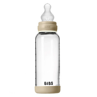 Biberon en Verre Glow Tétine Silicone Vanilla - 240 ml