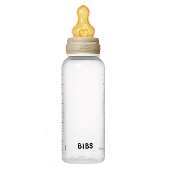 Biberon en Verre Glow Tétine Caoutchouc Naturel Vanilla - 270 ml