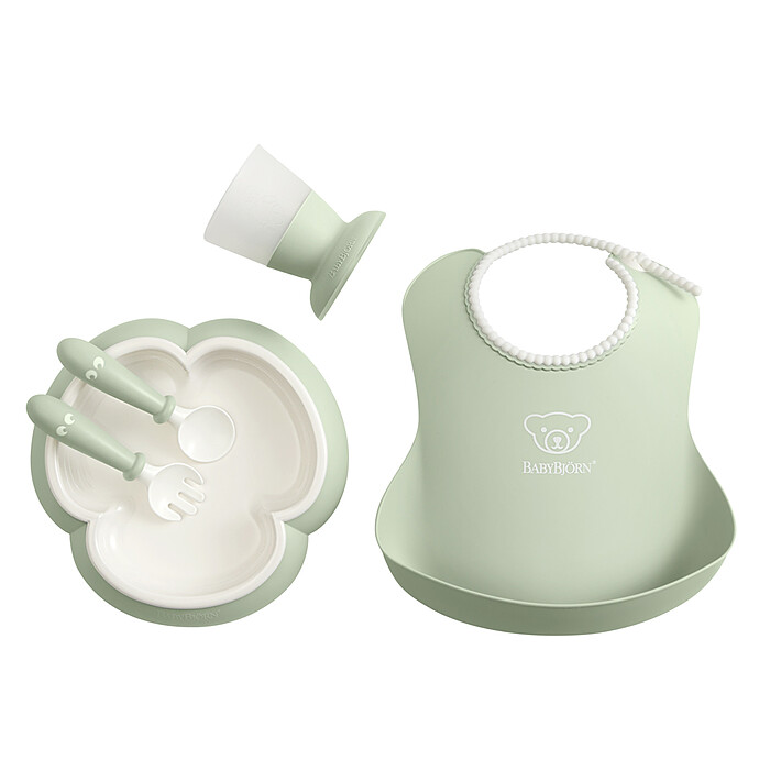 Coffret Repas 5 Pièces - Vert Pastel BabyBjörn