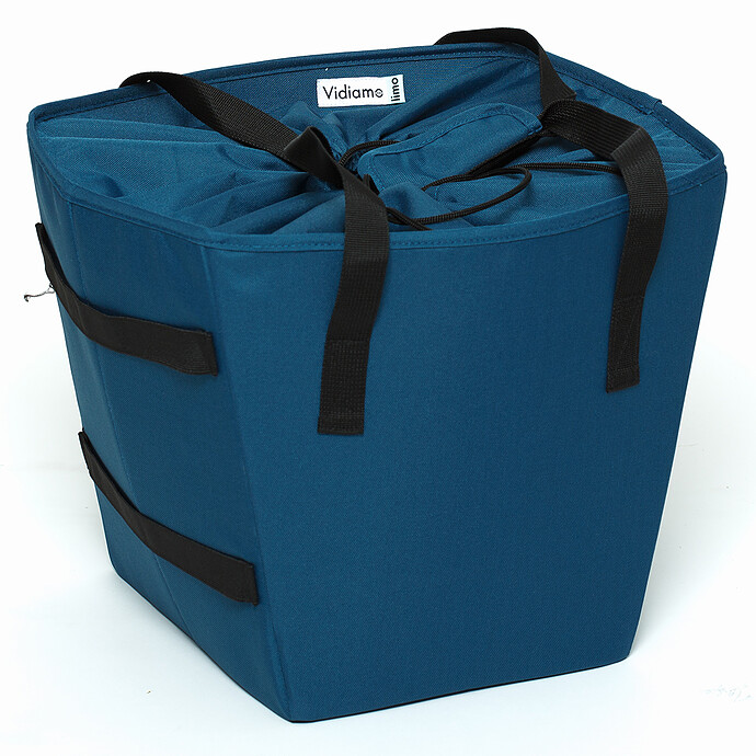 Sac de Courses Limo - Bleu Pétrole Vidiamo