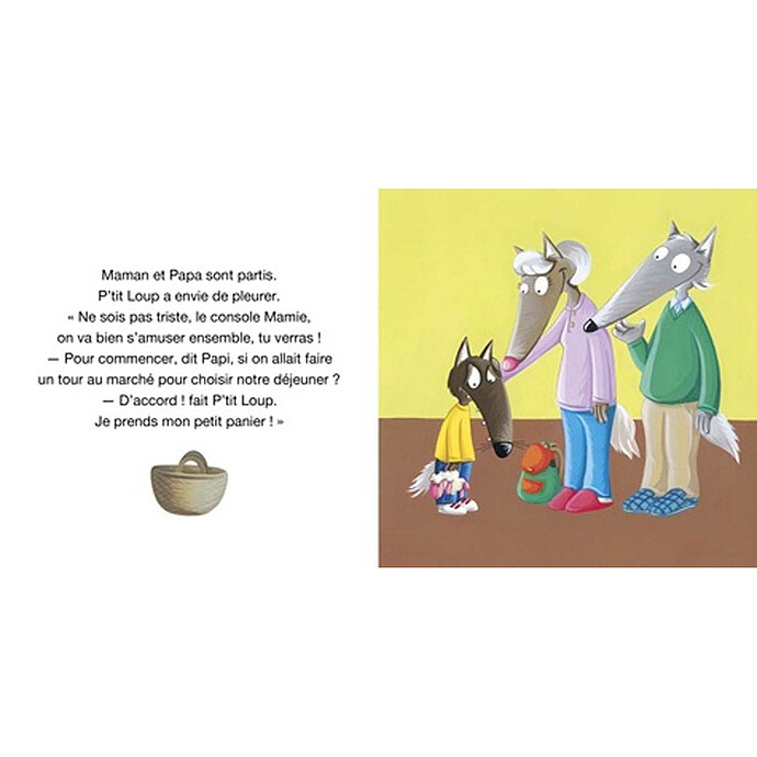 P'tit Loup va chez Papi et Mamie Auzou