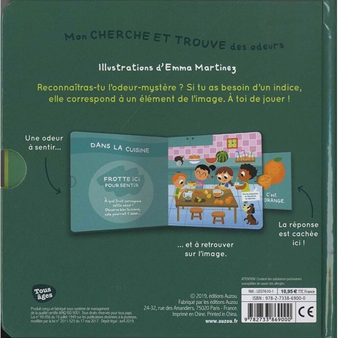 Mon Cherche et Trouve des Odeurs Auzou