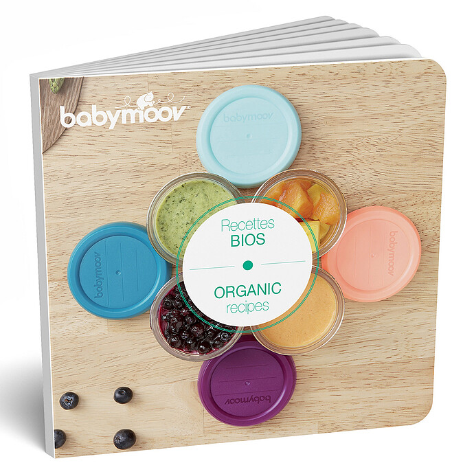 Lot de 8 Babybols en Verre 100 et 200 ml et Livre de Recettes Babymoov